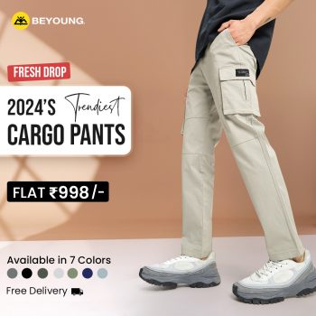 best cargo pants for men online at Beyoung