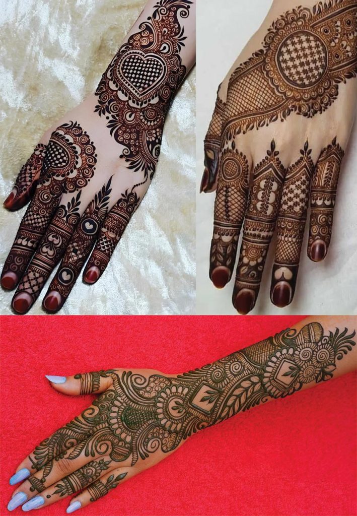 Arabic Back Hand Mehndi Designs