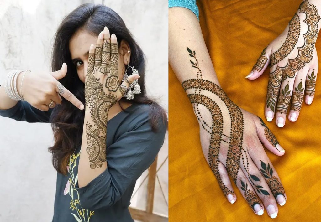 Latest Artistic Back Hand Mehndi Design
