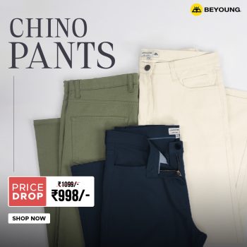 explore chinos for men online at Beyoung
