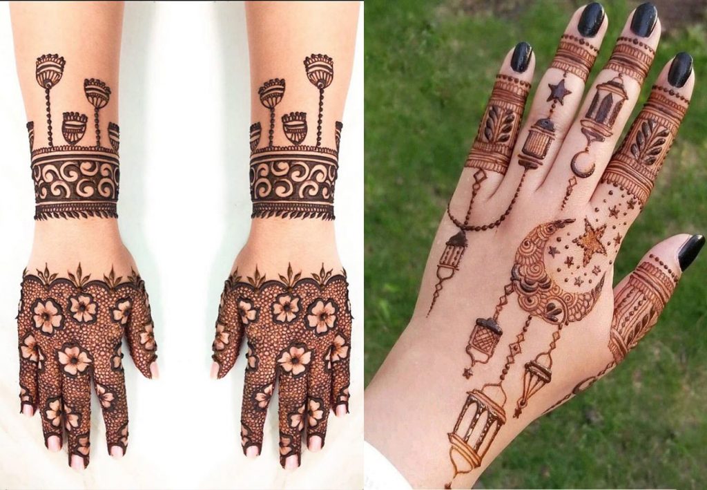 Dangler Back Hand Mehndi Design
