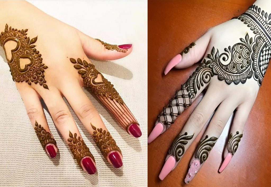 Easy Back Hand Mehndi Design for Family Occasions