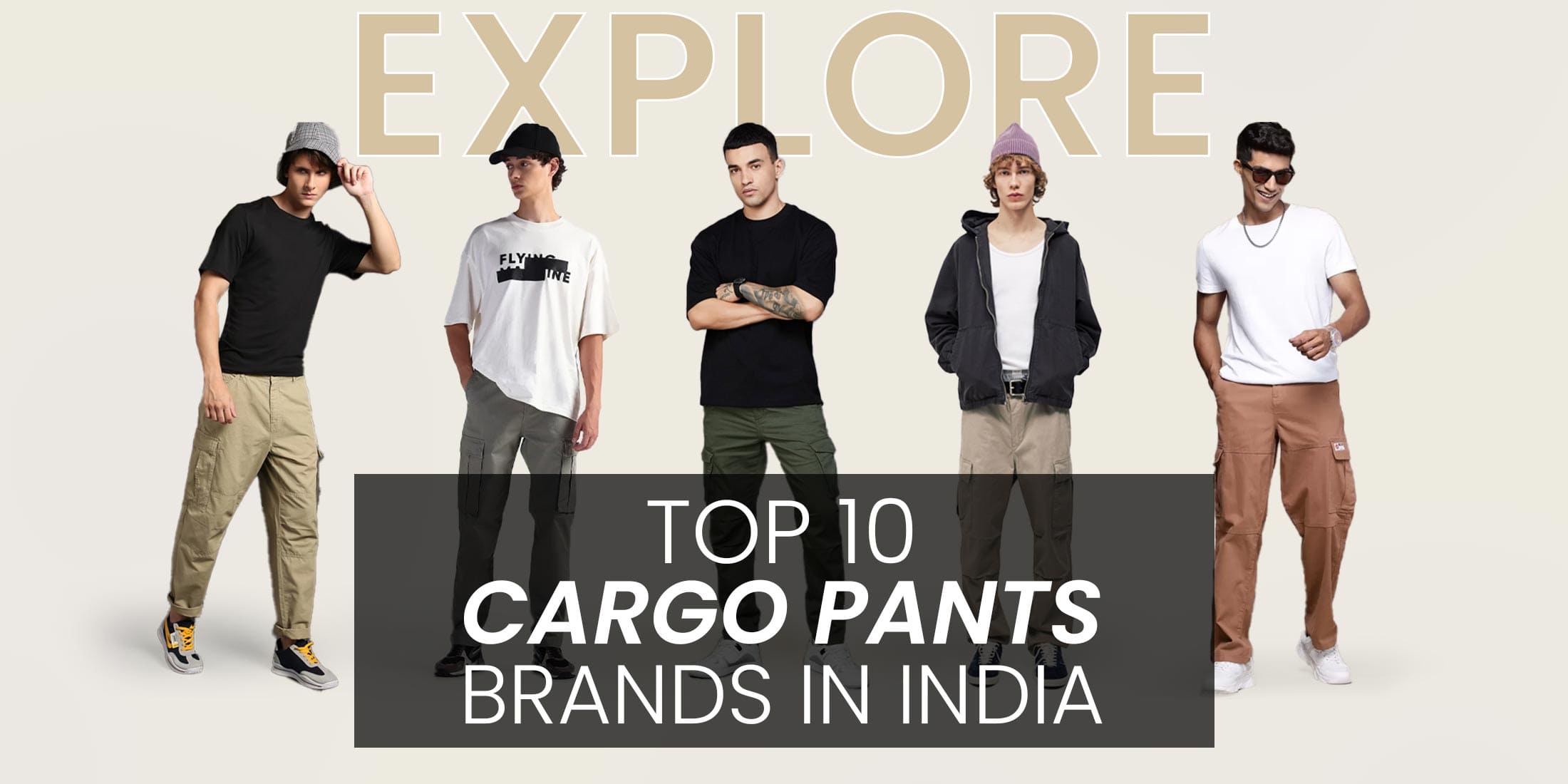 Blog Banner - "Explore the Top 10 Cargo Pants Brands in India"