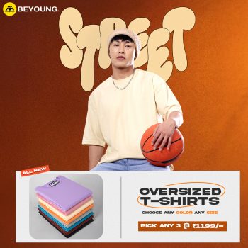 explore oversized t shirts for men online at Beyoung