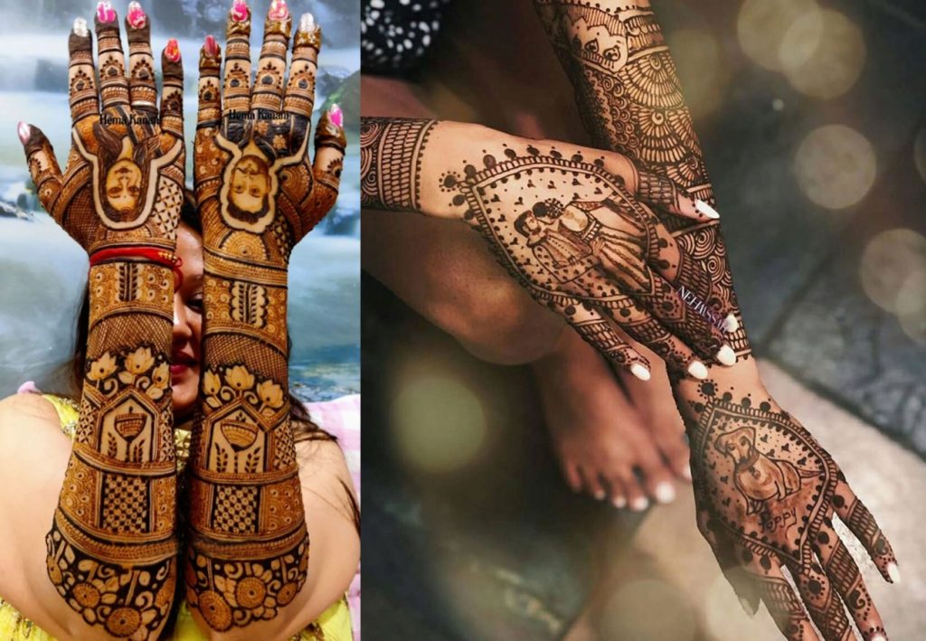 Personalized Modern Back Hand Mehndi Design
