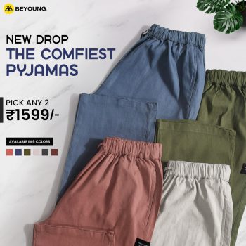 explore cotton pajamas for men online at Beyoung