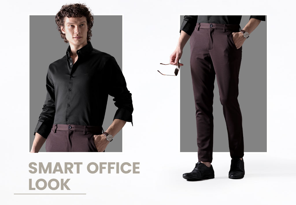 Black Shirt with Chino Pants Styling
